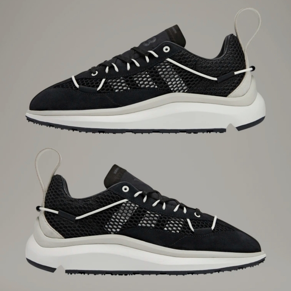 Adidas Y-3 Shiku Run US 9 Black Core White Orbit Grey Yohji Yamamoto Qasa 350 JP - Picture 3 of 9
